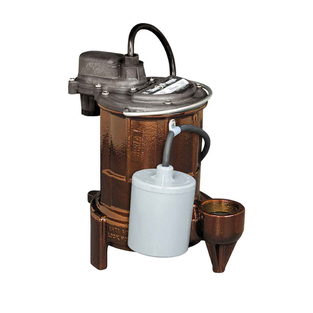 LIBERTY 253 SUBMERSIBLE SUMP PUMP, 1/3 HP, CAST IRON, WIDE ANGLE FLOAT WITH SERIES PLUG