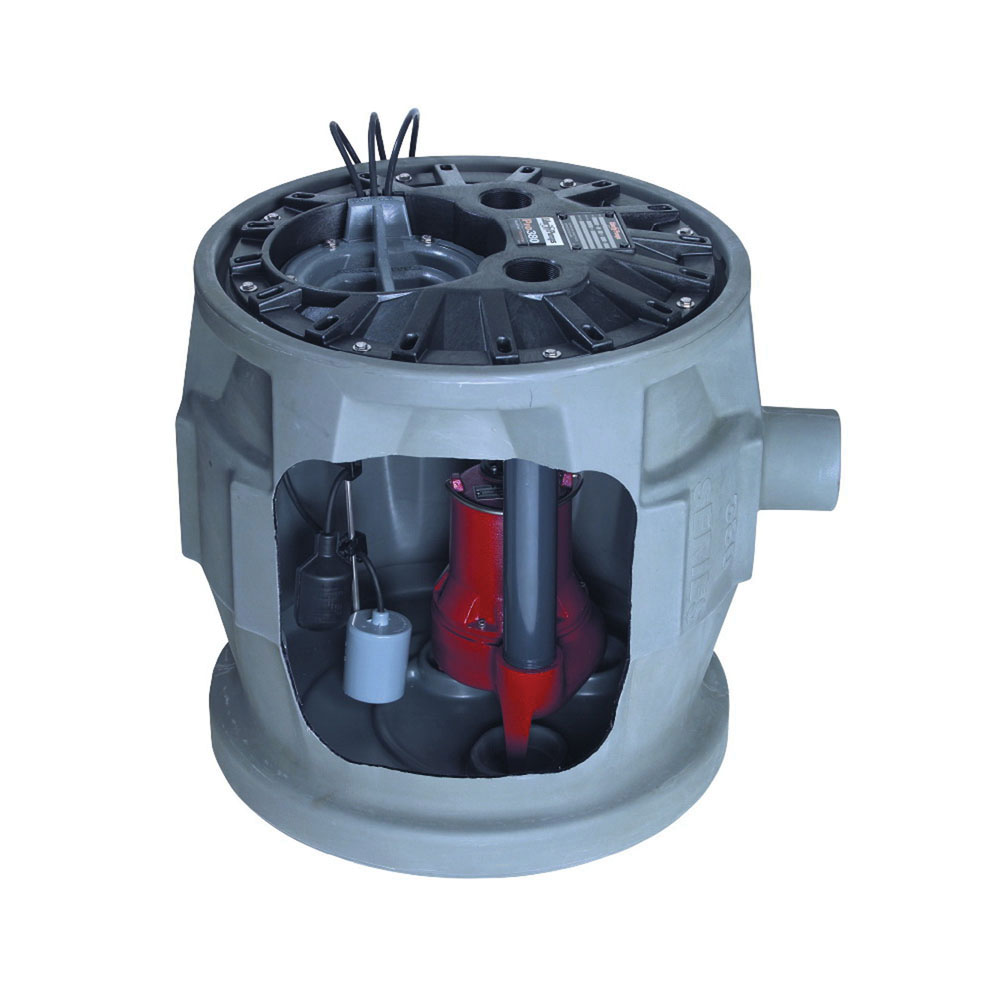 LIBERTY P382LE51 SIMPLEX SEWAGE PACKAGE 1/2HP 115V 2" DISCHARGE 24X24 BASIN