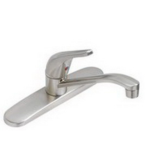 MATCO-NORCA CLASSIC ELEGANCE-EURO DESIGN CL-100SS (FT-200SELS) 8" BRUSHED NICKEL KITCHEN FAUCET, SOLID LEVER HANDLE, WASHERLESS CARTRIDGE, LESS SPRAY (ADA)
