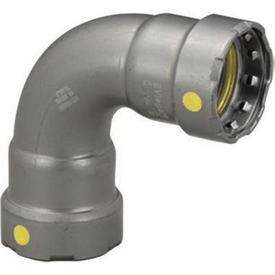 MegaPress®G Zinc Nickel Coated Carbon Steel 90 deg Elbow, Press, Import