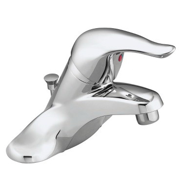 MOEN L64621 CHATEAU SGL LEVER CHROME 4"CC LAVATORY FAUCET WITH 50/50 DRAIN ASSEMBLY