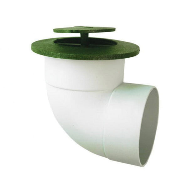 3 and 4 NDS #430 POP-UP DRAINAGE EMITTER w/ELBOW AND UNIVERSAL ADAPTER (GREEN FITS 3 & 4 S&D AND CORR)