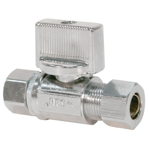 3/8x3/8 NIBCO 7140F-LF , LF STR QTR TURN SUPPLY STOP 125 PSI CWP FEM COMPxCOMP