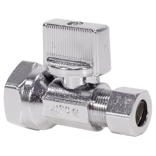1/2x1/2 NIBCO 7150-LF , LF STR QTR TURN SUPPLY STOP 125 PSI CWP FIPxCOMP