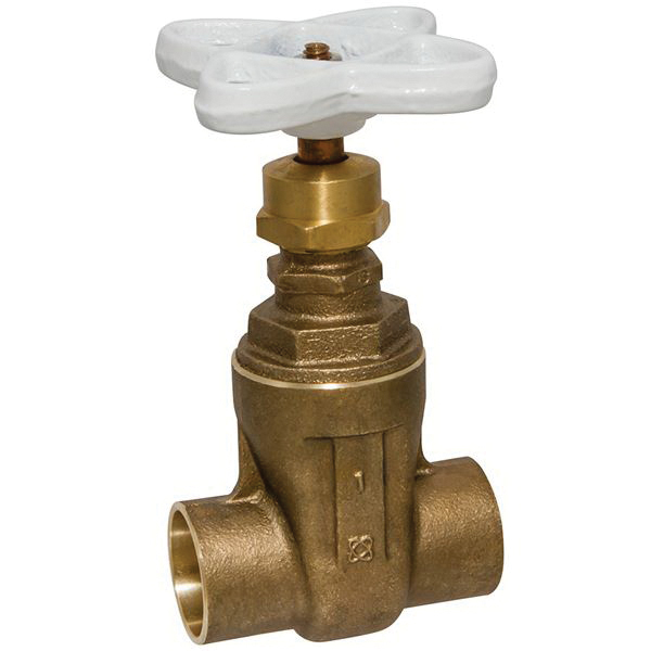 Nibco® Lead Free Silicon Bronze Alloy Non-Rising Stem Gate Valve, Solder, 300 psi, 300 deg F