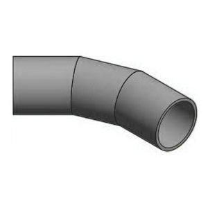 Niron Gray PP-RCT 45 deg Segmented Elbow, Long Spigot