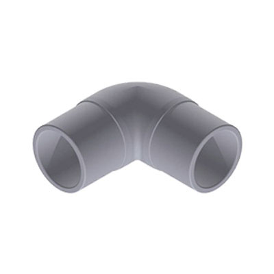 Niron Gray PP-RCT Molded 90 deg Elbow, Butt Weld Long Spigot