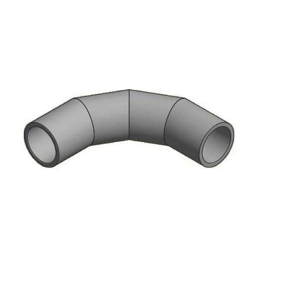 Niron Gray PP-RCT 90 deg Segmented Elbow, Long Spigot