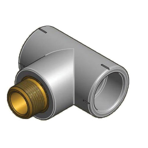 1x1 MALE THRD TEE W/NPT & LF BRS-SOCKET FUSION 27NTM321NPT