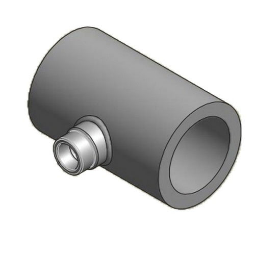 3x3X1-1/4 SDR 11 FEM SIDE FUSION RED TEE LONG SPIGOT (BW) 27NTR11 9040F90