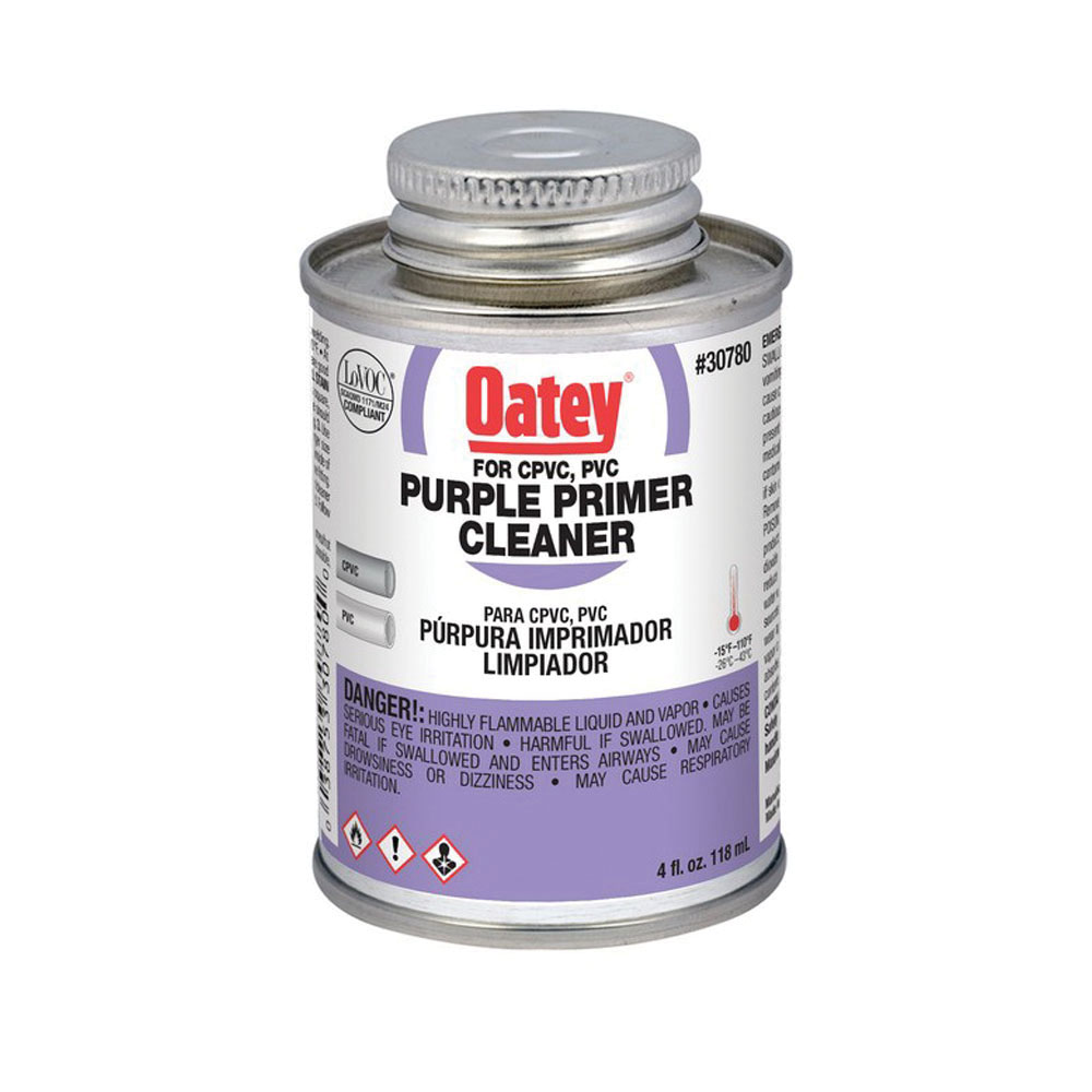 1/4 PT CAN PURPLE PRIMER/CLEANER OATEY #30780 (HAZMAT - NO UPS)