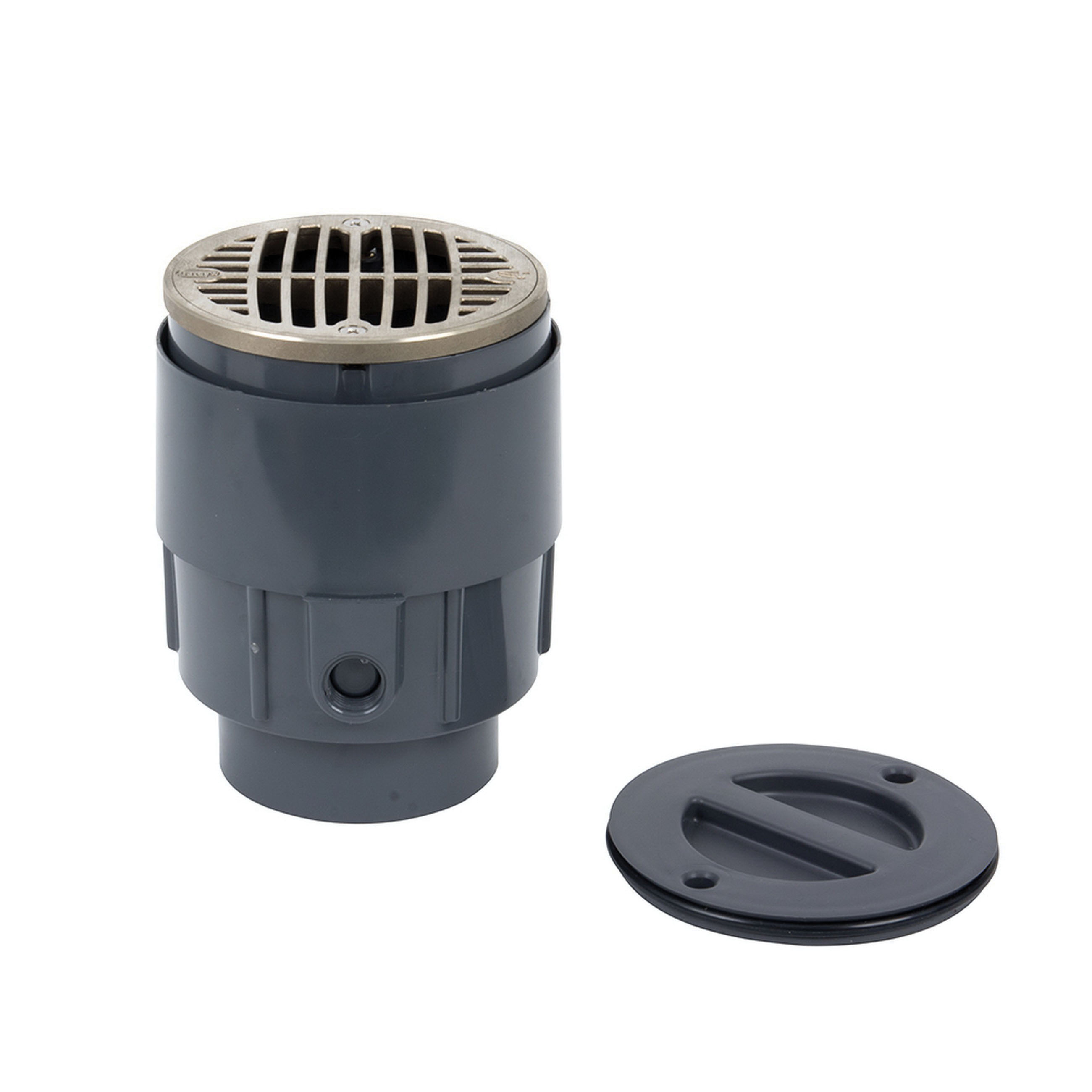 TRUSET DRAIN 3X4 WITH 5" NICKEL TOP W/RING TP332N