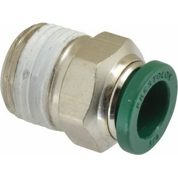1/4 TUBE X 1/4 NPT MALE CONNECTOR PARKER #W68PLP-4-4 PRESTOLOK