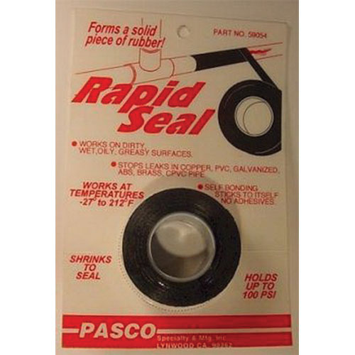 PASCO #59054 1 X 16' RAPID SEAL TAPE (WORKS @ TEMP OF 27-212 DEG, HOLDS UP TO 100 PSI)
