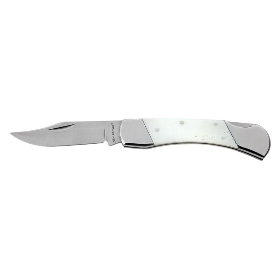 SARGE KNIFE SK-141WB SNOWBIRD-WHITE BONE LOCK BACK