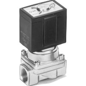 SMC® Brass 2-Way Pilot Operated Normally Closed Solenoid Valve, NPTF, 110 VAC