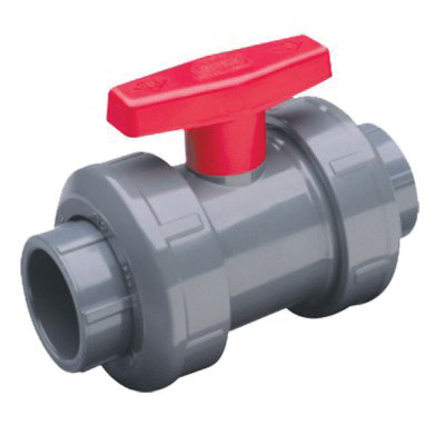 Spears® FlameGuard® Gray/Orange CPVC True Union Standard Drain Ball Valve, Socket