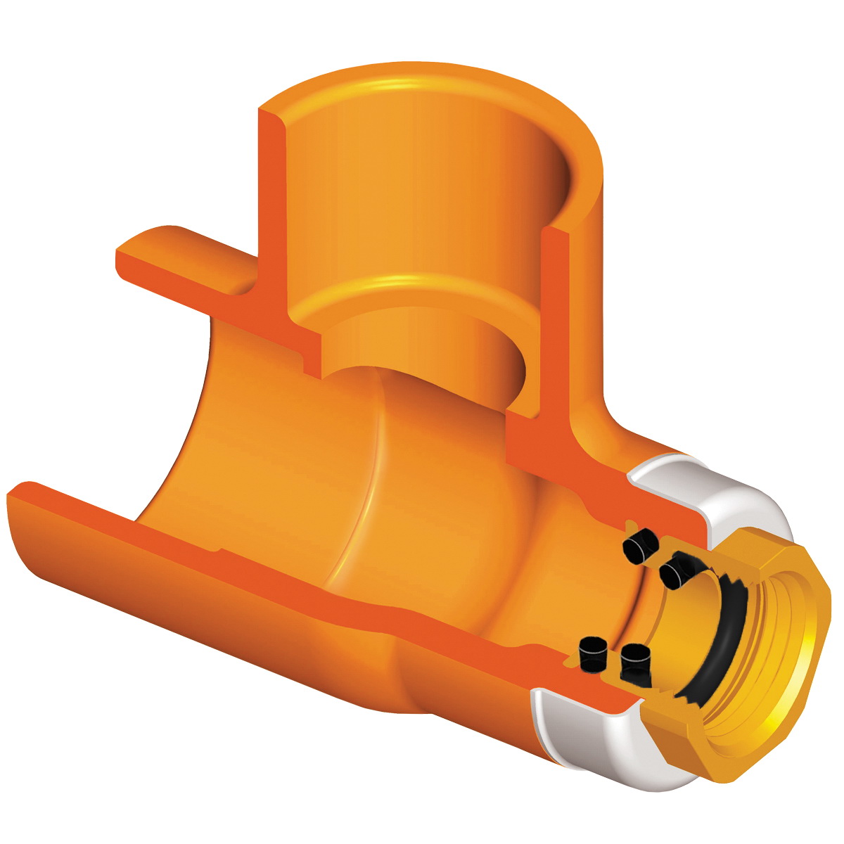 1x1/2x1 FLAMEGUARD 4203-122G CPVC TORQUESAFE GASKET SEALED FEMALE SPRINKLER HEAD ADPT (SOCxGASKET FIPT)