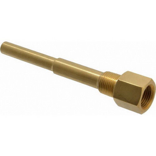 3/4 NPT 3-1/2 STEM LF TRERICE BRASS THERMOWELL (FOR INDUSTRIAL THERMOMETERS) LEAD FREE #3-4F2PBF *Compliant with Lead Free Drinking Water Act. Approved for potable