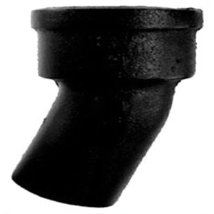 Tyler Pipe Cast Iron 22.5 deg Service Weight Elbow, Hub x Spigot