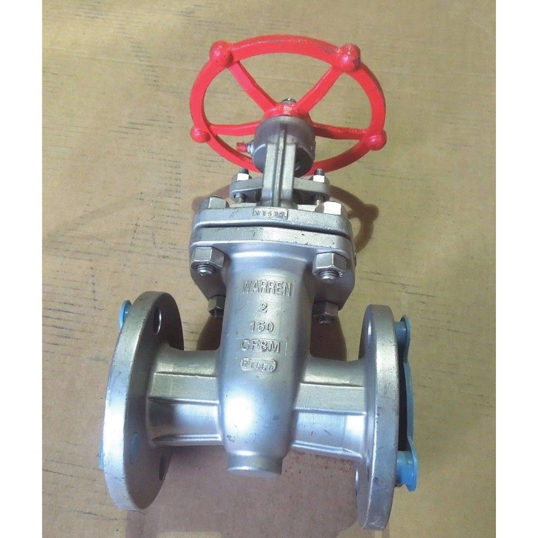 Warren Valve 1156 Stainless Steel Raising Face Gate Valve, Flanged, Class 150