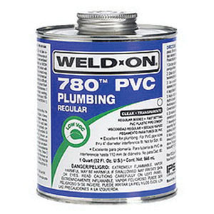 1/4 PT WELD-ON 14004 780 FAST SETTING LOW-VOC PVC CEMENT (ALL CLASSES AND SCHEDULES THROUGH 4") (HAZMAT - NO UPS)