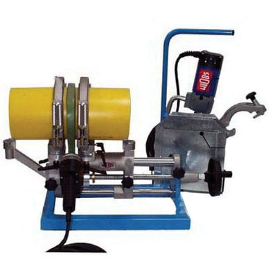 WIDOS 45SVMAXUS MAXIPLAST BUTT FUSION MACHINE - 110V, 50-160MM (1-1/2" - 6") INCLUDES: PLANER, HEATING ELEMENT, PLANER/HEATER CARRYING STAND, WOODEN MACHINE TRANSPORT CASE AND ALL REDUCER INSERTS AND PIPE SUPPORTS