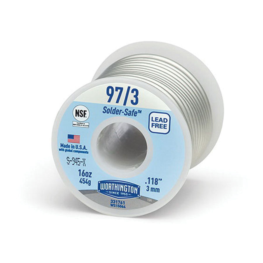 1 LB ROLL 97/3 LF SOLDER WORTHINGTON 331761
